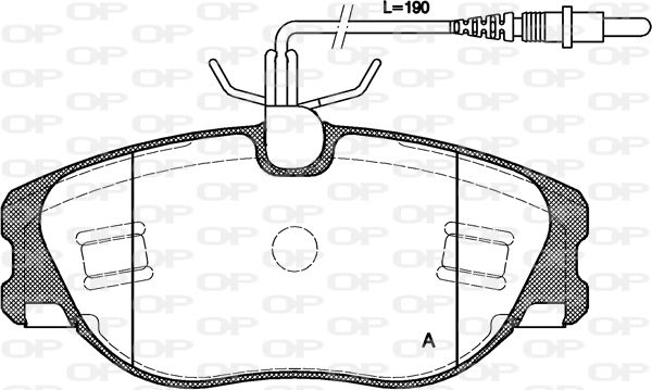 OPEN PARTS Jarrupala, levyjarru BPA0305.44